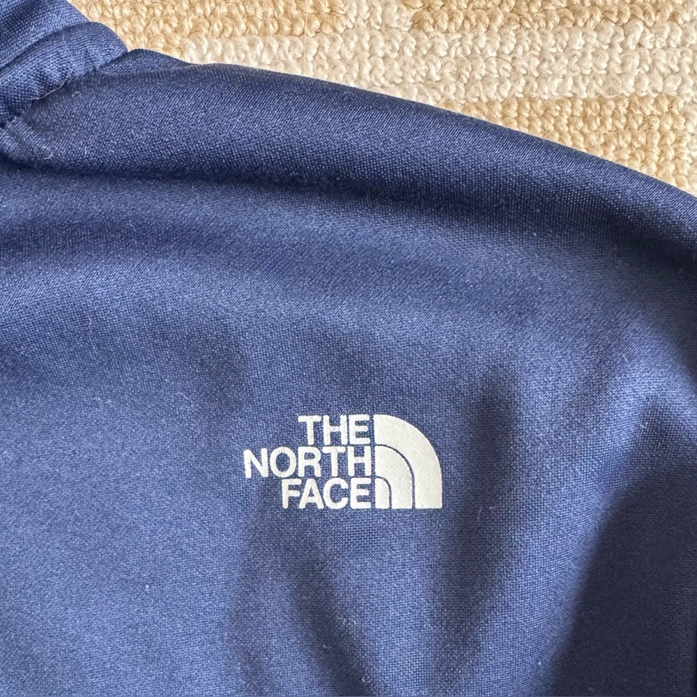 The North Face Logo Full Zip Hoodie Athletic Tech Fleece Outdoor Casual Navy S - Picture 5 of 8